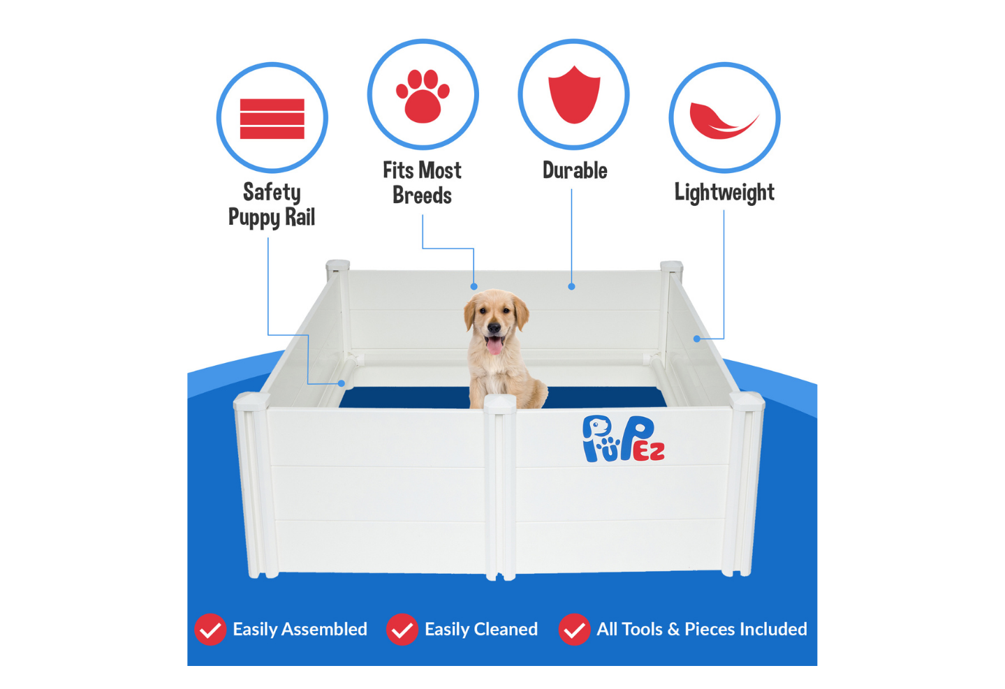 Medium Whelping Box For Medium & Large Dogs - pupez.com
