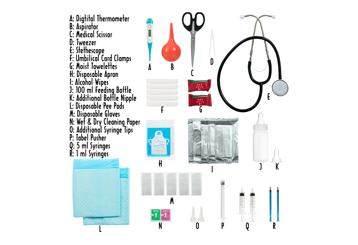 Whelping top kit list